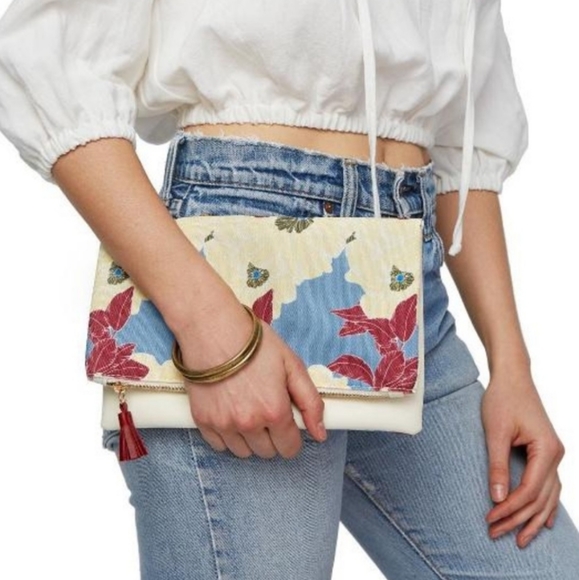 Rachel Pally Clutch Purse yellow blue red - Picture 8 of 12